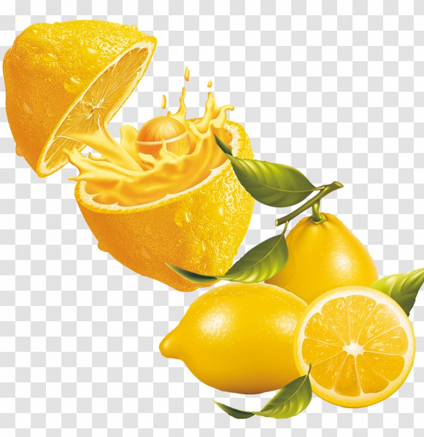 Juice Lemonade Clip Art - Orange - Lemon Material Picture Transparent PNG