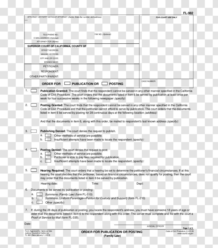 Document Court Template Closing Argument Form - Tax - Law And Order Transparent PNG