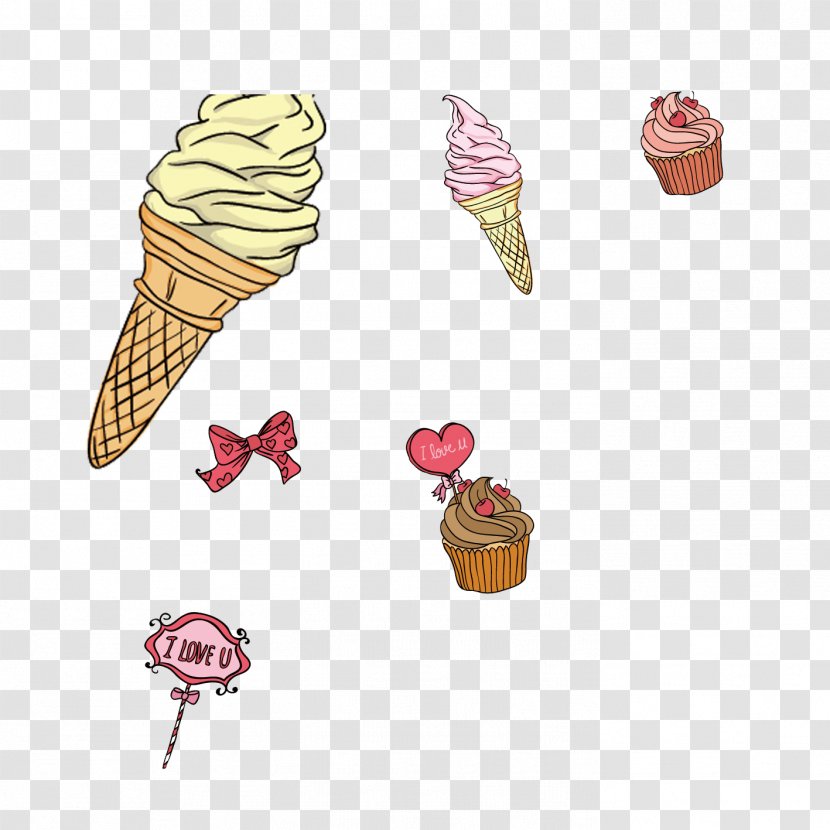 Ice Cream Cone Illustration - Transparency And Translucency Transparent PNG