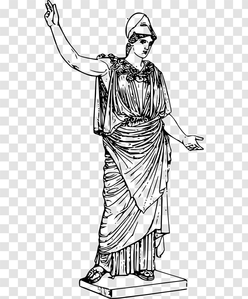 Ancient Greece Athena Parthenos Greek Mythology Minerva - Artwork - Goddess Transparent PNG