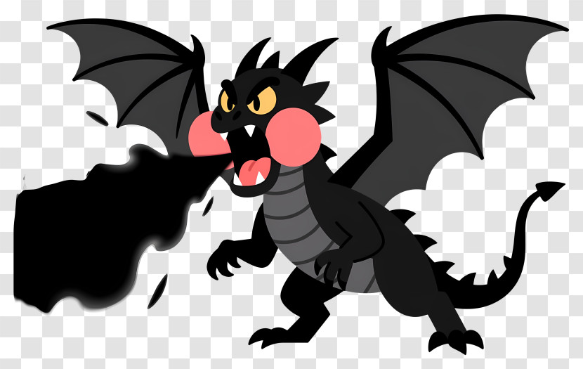 Black Dragon - Black Dragon Breathing Fire Transparent PNG