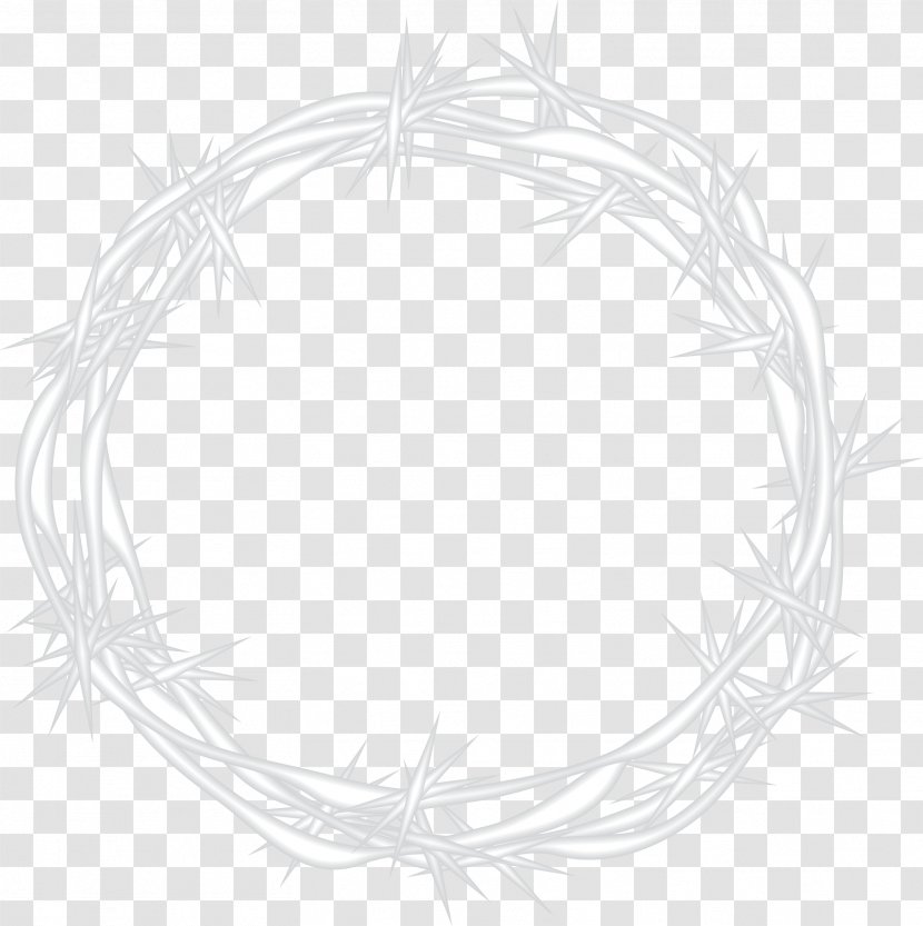 Black And White Circle Pattern - Point - Thorny Crown Vector Transparent PNG