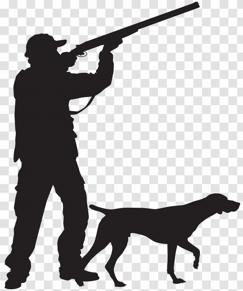 Hunting Dog Silhouette Clip Art - Coonhound - Hunter With Image Transparent PNG
