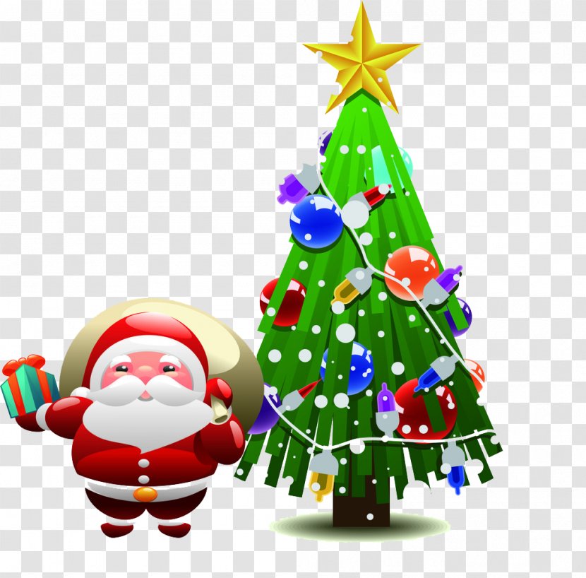 Santa Claus Christmas Tree - Gift - Holiday Creative People Transparent PNG