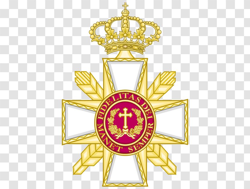 Military Archbishopric Of Spain Badge Anugerah Kebesaran Negara Crosses Naval Merit - Crest Transparent PNG