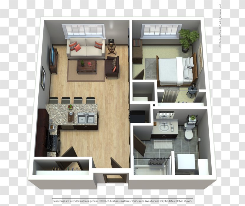 Floor Plan Property - Loft Apartment Plans 3d Transparent PNG