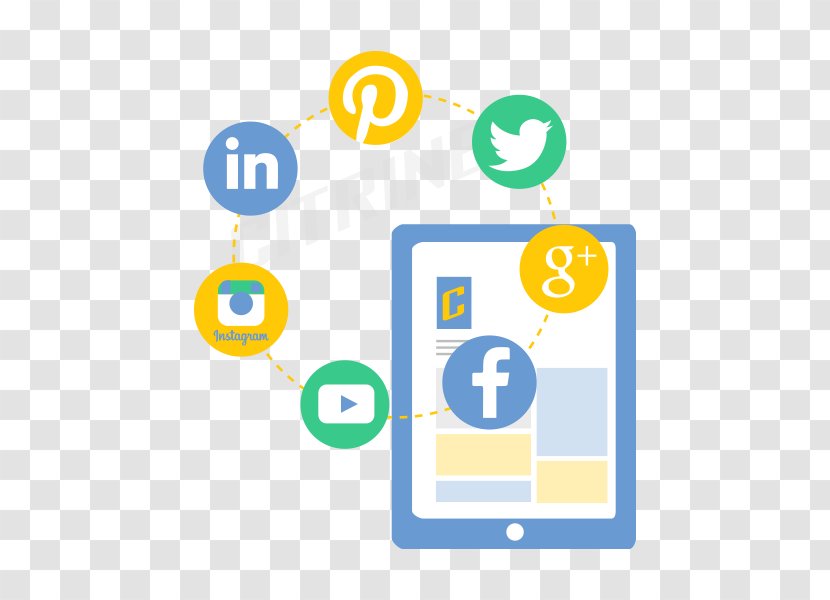 Social Media Marketing Digital Communication - Yellow Transparent PNG