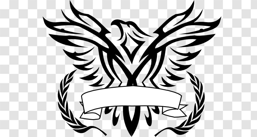 Bald Eagle Logo Black-and-white Hawk-eagle Clip Art - Artwork - Line Transparent PNG