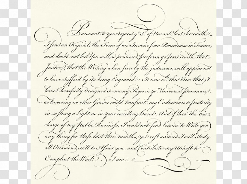 Handwriting Calligraphy The Universal Penman Penmanship Script Typeface - Typography - Manuscript Transparent PNG