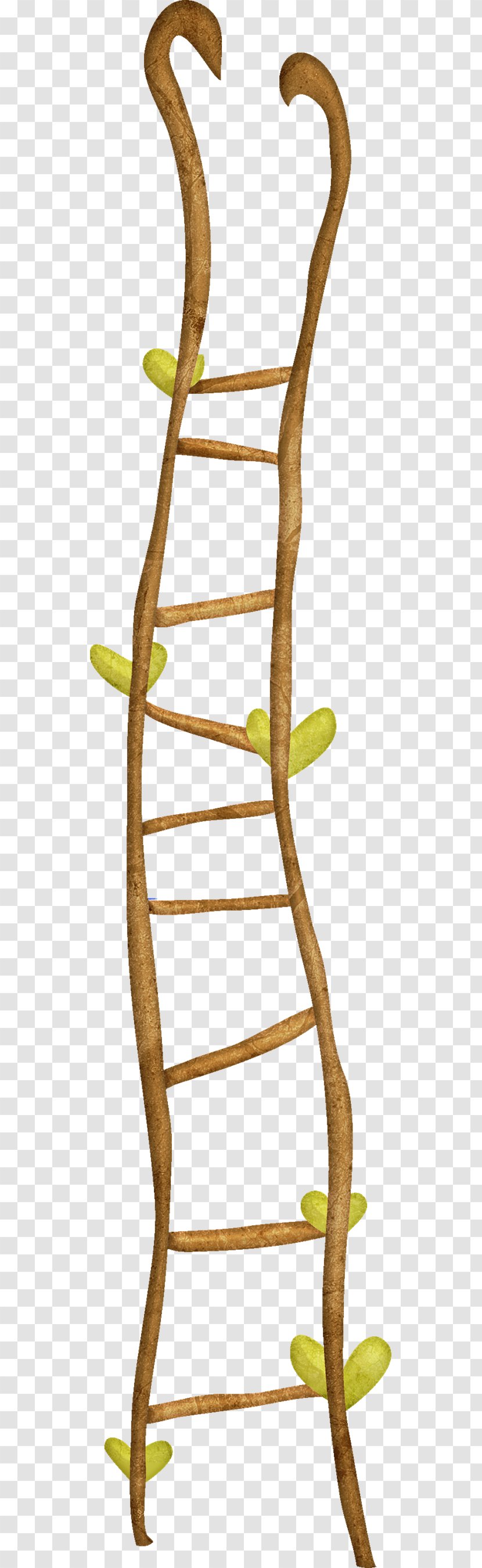 Ladder Stairs Download - Beautiful Brown Cartoon Transparent PNG