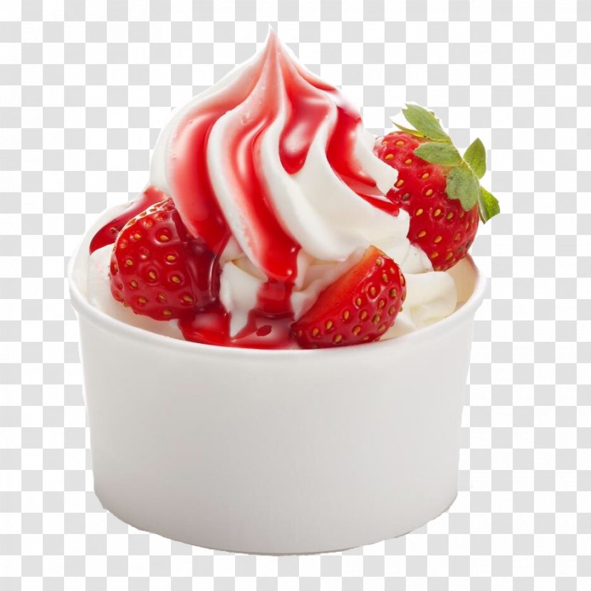 Frozen Yogurt Ice Cream Gelato Yoghurt - Iced Tea Transparent PNG