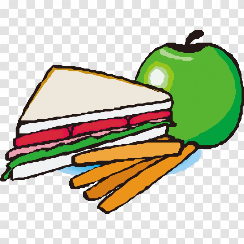 Hamburger Apple Carrot Clip Art - Cake Painted Green Pattern Transparent PNG