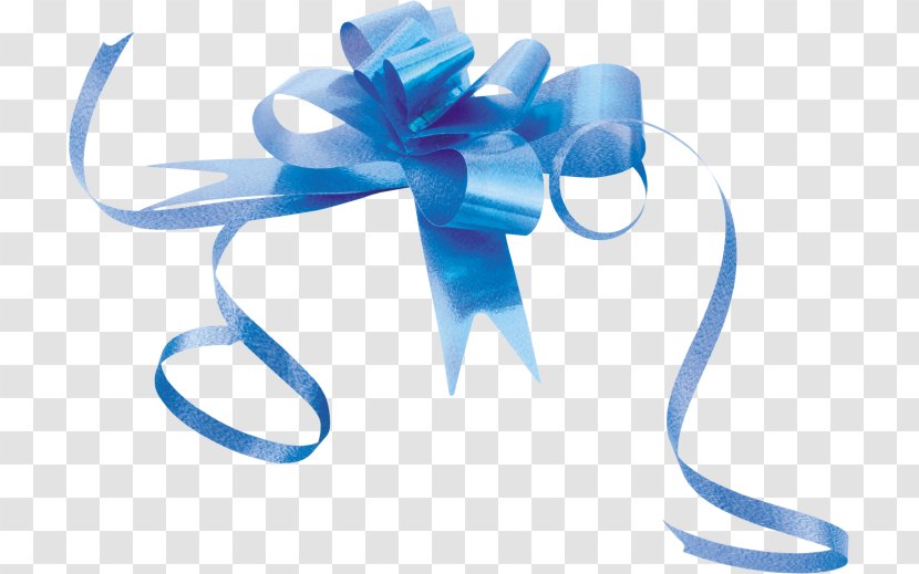 Blue Ribbon Birthday Clip Art - Gift Transparent PNG