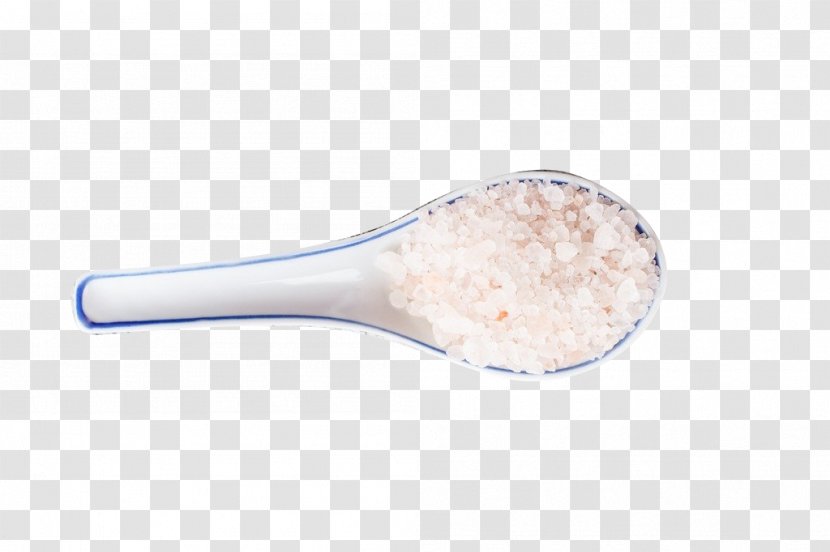 Spoon - Cutlery - The Coarse Salt In Porcelain Transparent PNG