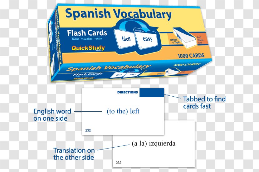 Flashcard Vocabulary Logo Brand Font - Quick Card Transparent PNG