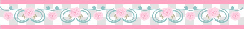 Brand Lip Pattern - Pink Roses Dividing Line Transparent PNG
