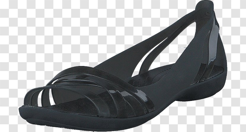 Sandal Shoe Handbag Crocs Leather - Black Transparent PNG