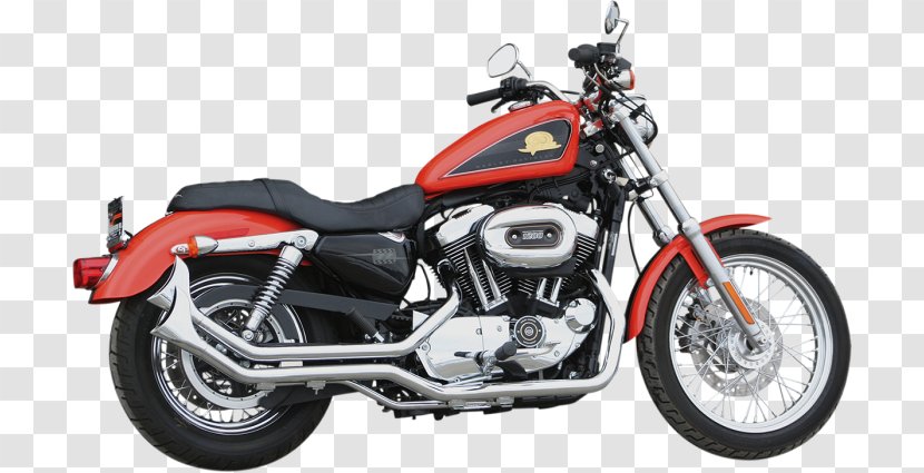 Harley-Davidson Sportster Motorcycle Softail Super Glide - Custom Transparent PNG