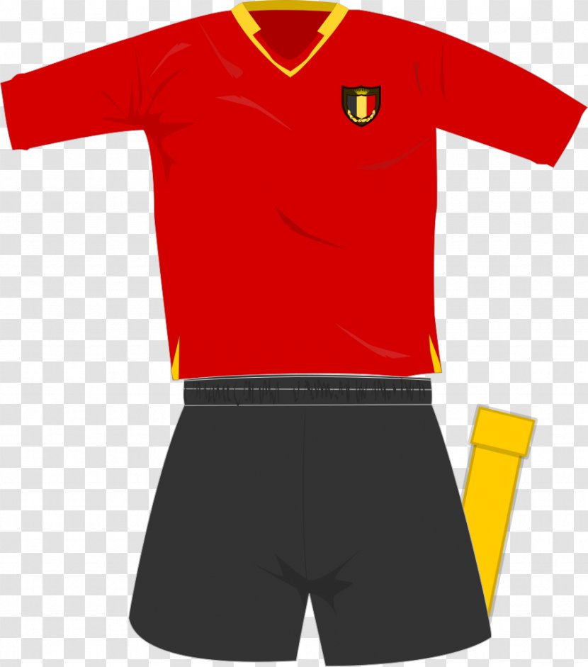 Belgium National Football Team T-shirt Kit - Tshirt Transparent PNG