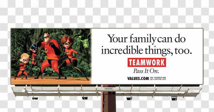 Digital Billboard The Incredibles Advertising Teamwork - Banner Transparent PNG