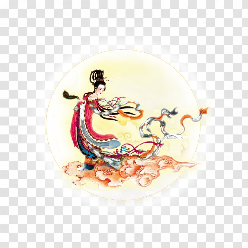 Chang E On The Clouds - China Transparent PNG