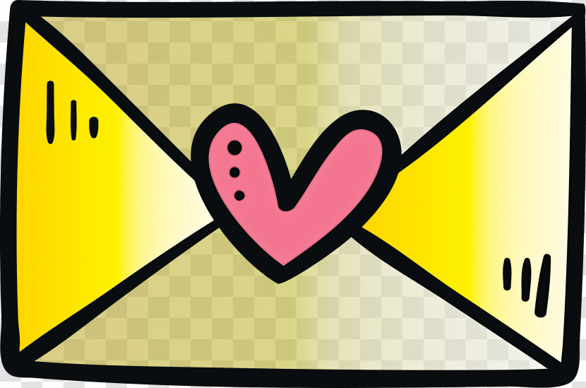 Valentines Day Heart Letter Transparent PNG