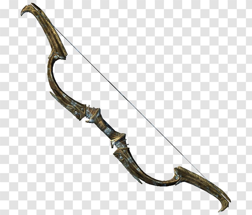 The Elder Scrolls V: Skyrim – Dragonborn Oblivion Online Bow And Arrow Video Game - V - Weapon Transparent PNG