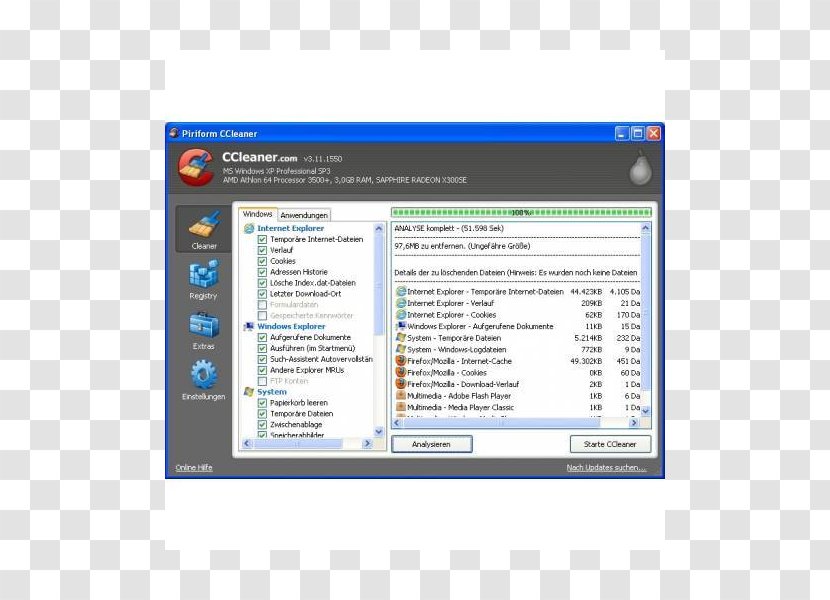 Computer Program CCleaner Software - Pc World Transparent PNG
