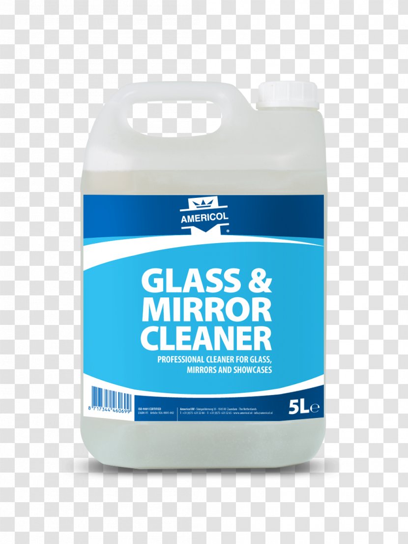 Glass Mirror Cleaner Liter Transparent PNG