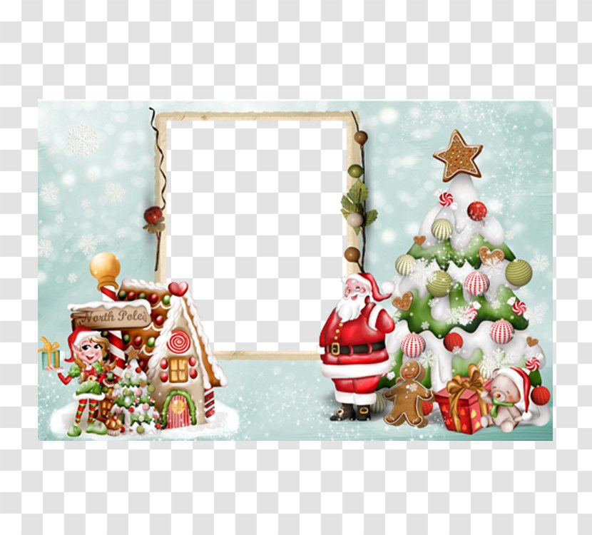 Santa Claus Christmas - Decoration - Frame Transparent PNG