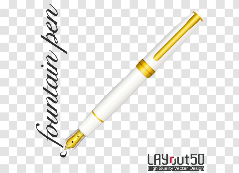 Mental Image Material - Yellow - Ballpoint Pen Transparent PNG