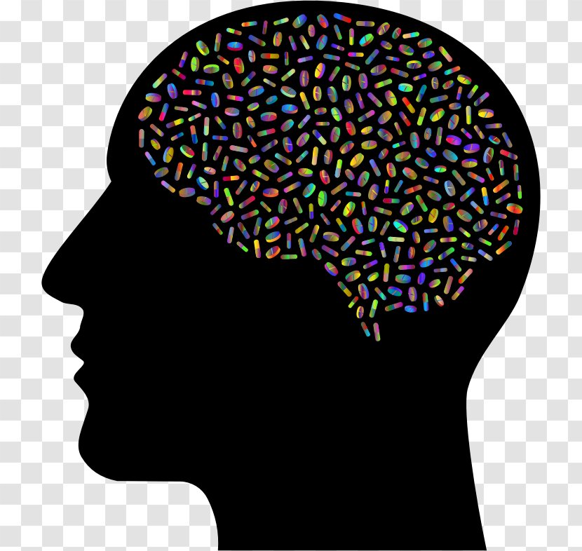 Clip Art Human Brain Head Openclipart - Neuron - Lsd Silhouette Transparent PNG