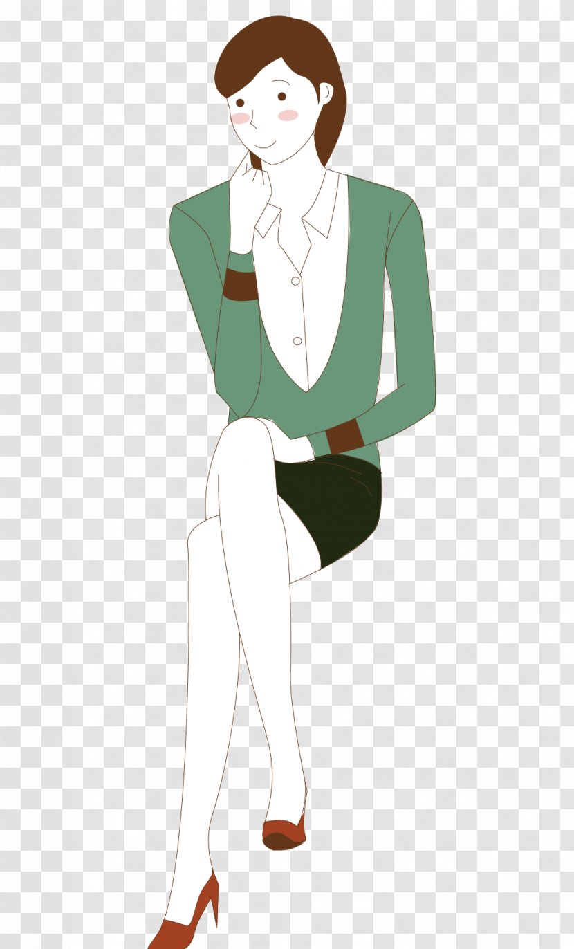 Woman Thought Computer File - Watercolor - Thinking Transparent PNG