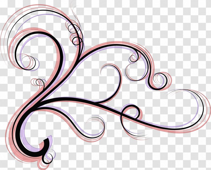 Metal Background - Calligraphic Ornaments - Ear Transparent PNG