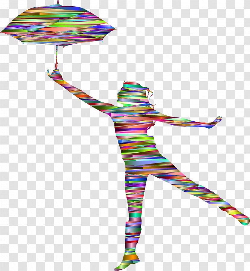 Dance Silhouette Umbrella Clip Art - Fashion Accessory - Chrome Transparent PNG