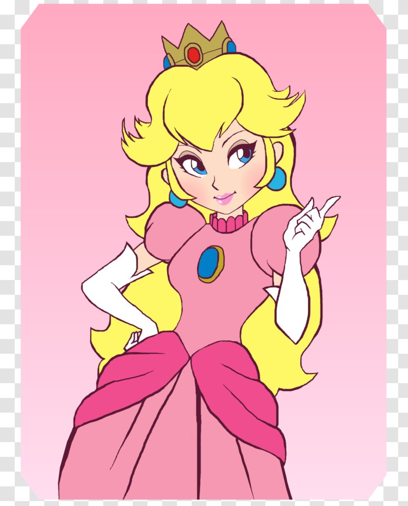 Princess Peach Super Mario Bros. Rosalina - Frame - Peachy Transparent PNG