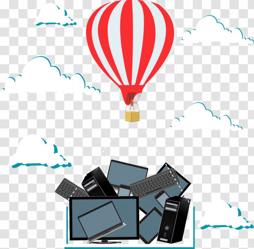 Airplane Balloon Clip Art - Hot Air - Vector Computer And A Transparent PNG