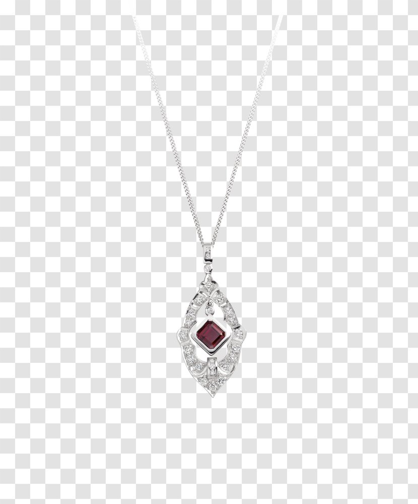 Locket Necklace Ruby Body Jewellery - Diamond - Religious Style Chandelier Transparent PNG