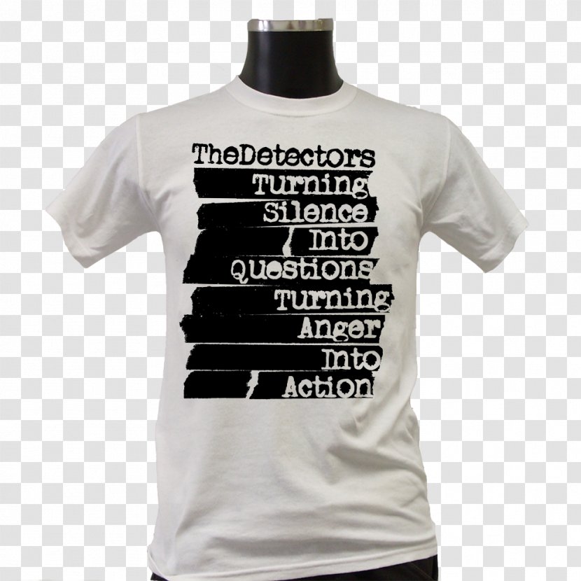 T-shirt White Sharkbites Sleeve The Detectors - Tshirt Transparent PNG