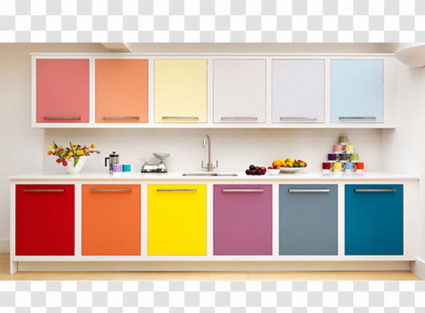 Kitchen Cabinet Color Scheme Interior Design Services - Cupboard Transparent PNG