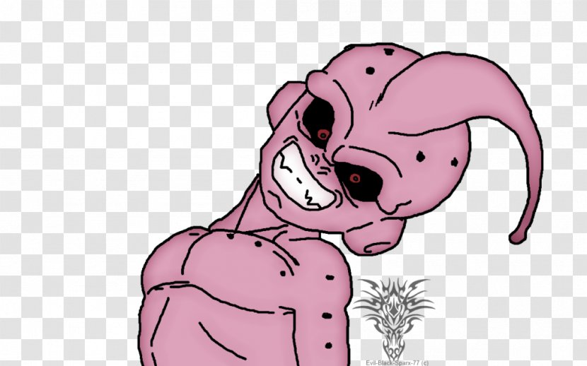 Majin Buu Line Art Sketch - Watercolor - Dragon Ball Transparent PNG