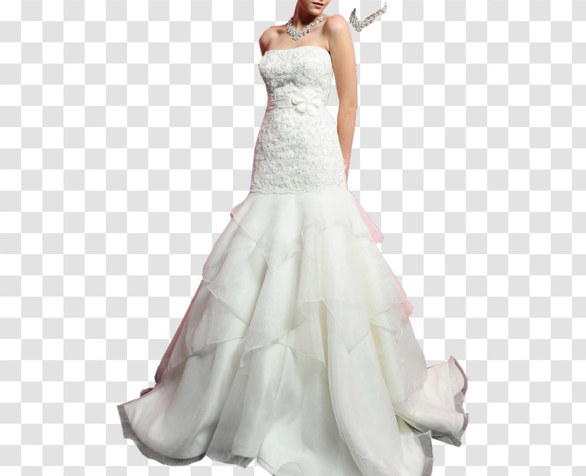 Wedding Dress Bride Cake Invitation - Satin Transparent PNG
