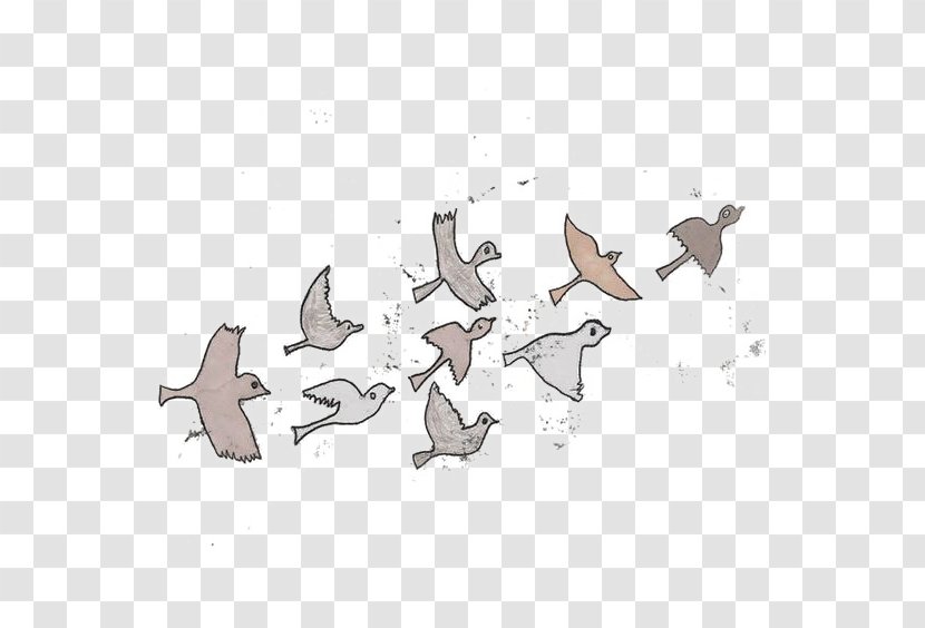 Bird Migration Watercolor Painting Water - Birds Transparent PNG