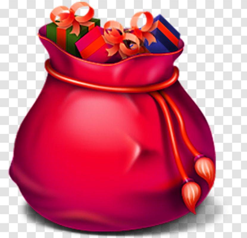 Trash Recycling Waste Container Icon - Ico - Red Gift Bag Transparent PNG