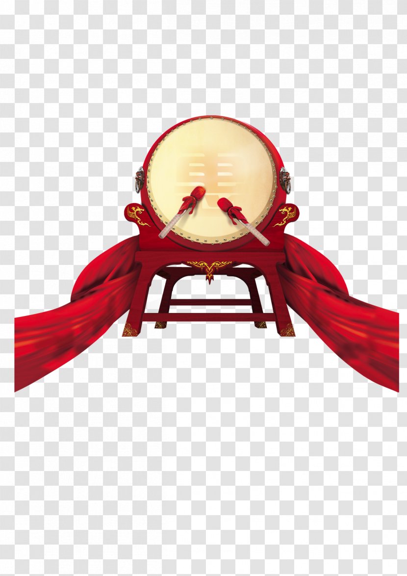 Zhengding County Poster Spider King Group - Red - Ribbon Flower Drum Transparent PNG