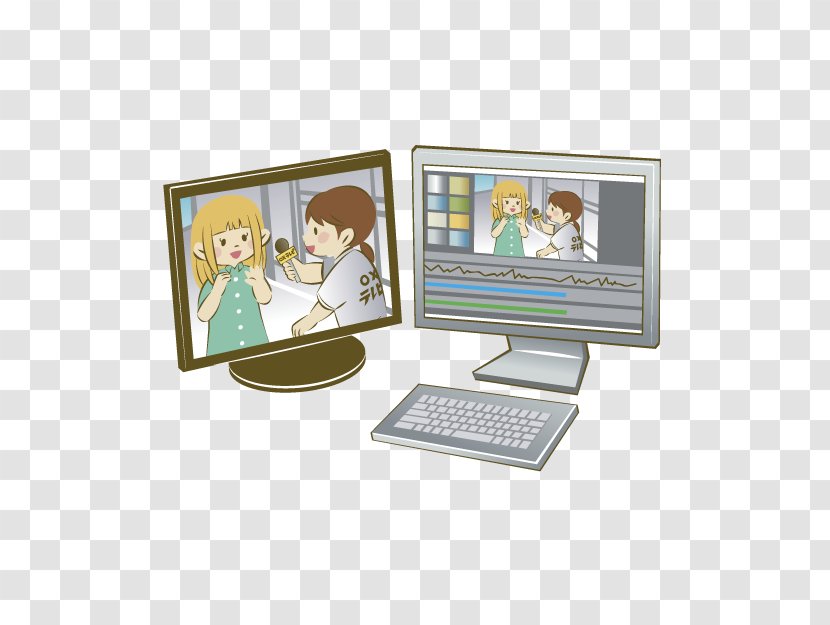 Cartoon Television Computer Monitor - Film - Radio Transparent PNG
