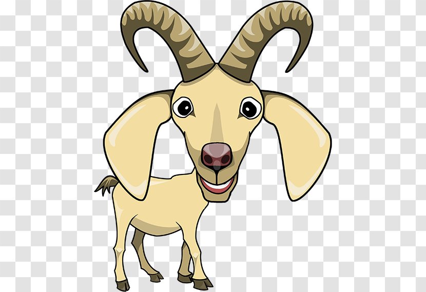 Sheep Goat Cattle Horse Horn - Ox - Cartoon Transparent PNG