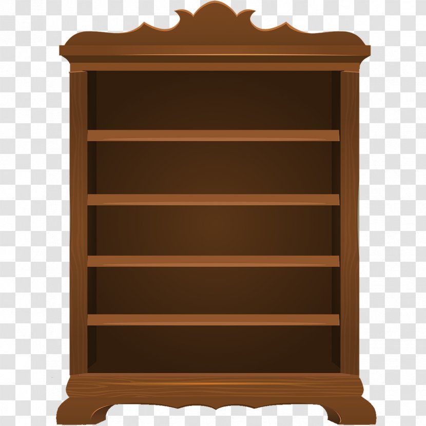 Shelf Bookcase Vecteur - Wood - Store Transparent PNG