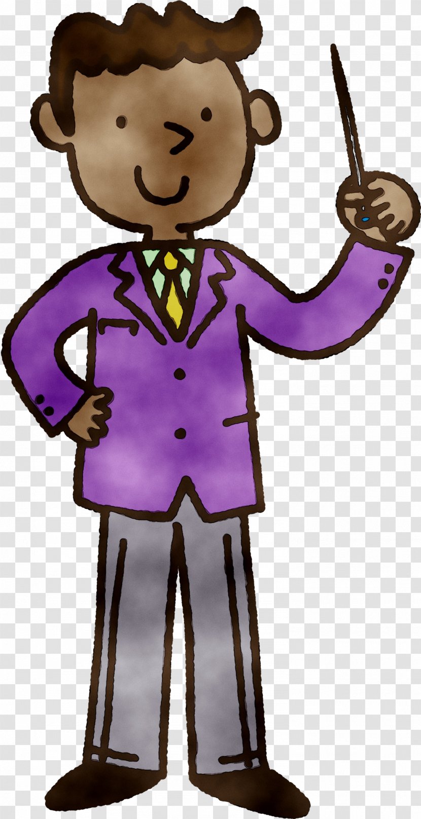 Cartoon Character Male Purple - Fictional Transparent PNG