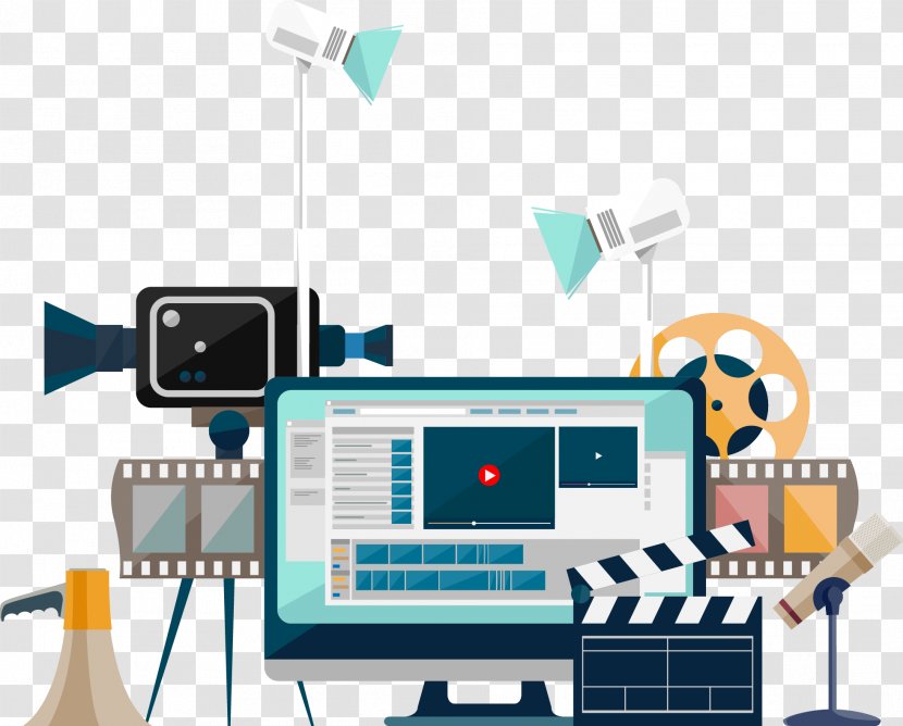 Video Production Companies Flat Design Transparent PNG